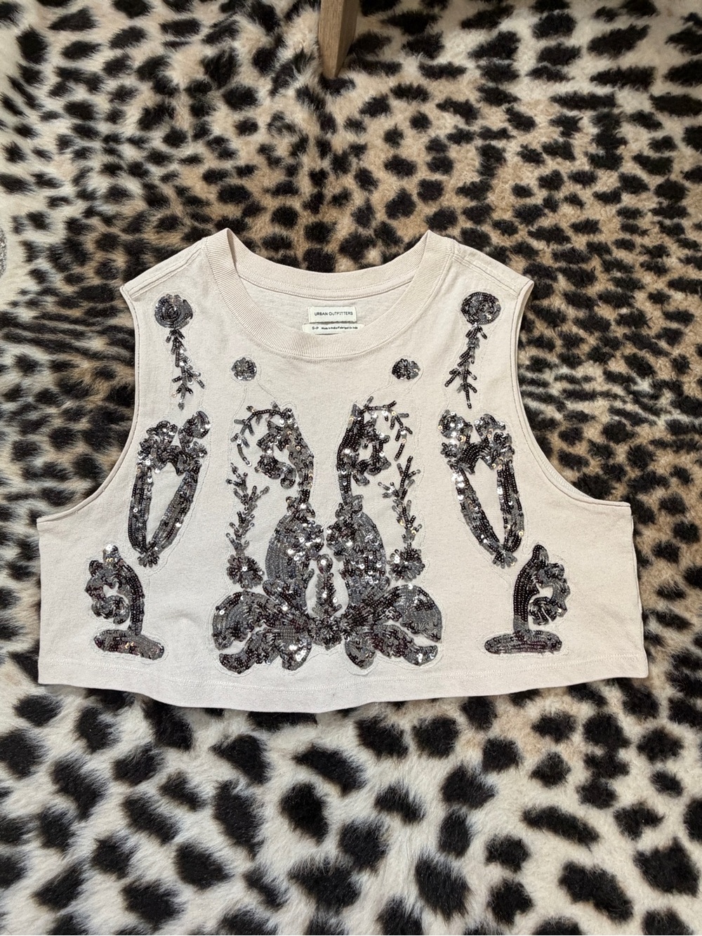 Urban Outfitters Sequin Tank Top Sz S